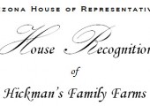 Recognition by the Arizona House of Representatives